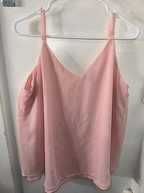 torrid Pink V-Neck Double-Layer Cami Tank